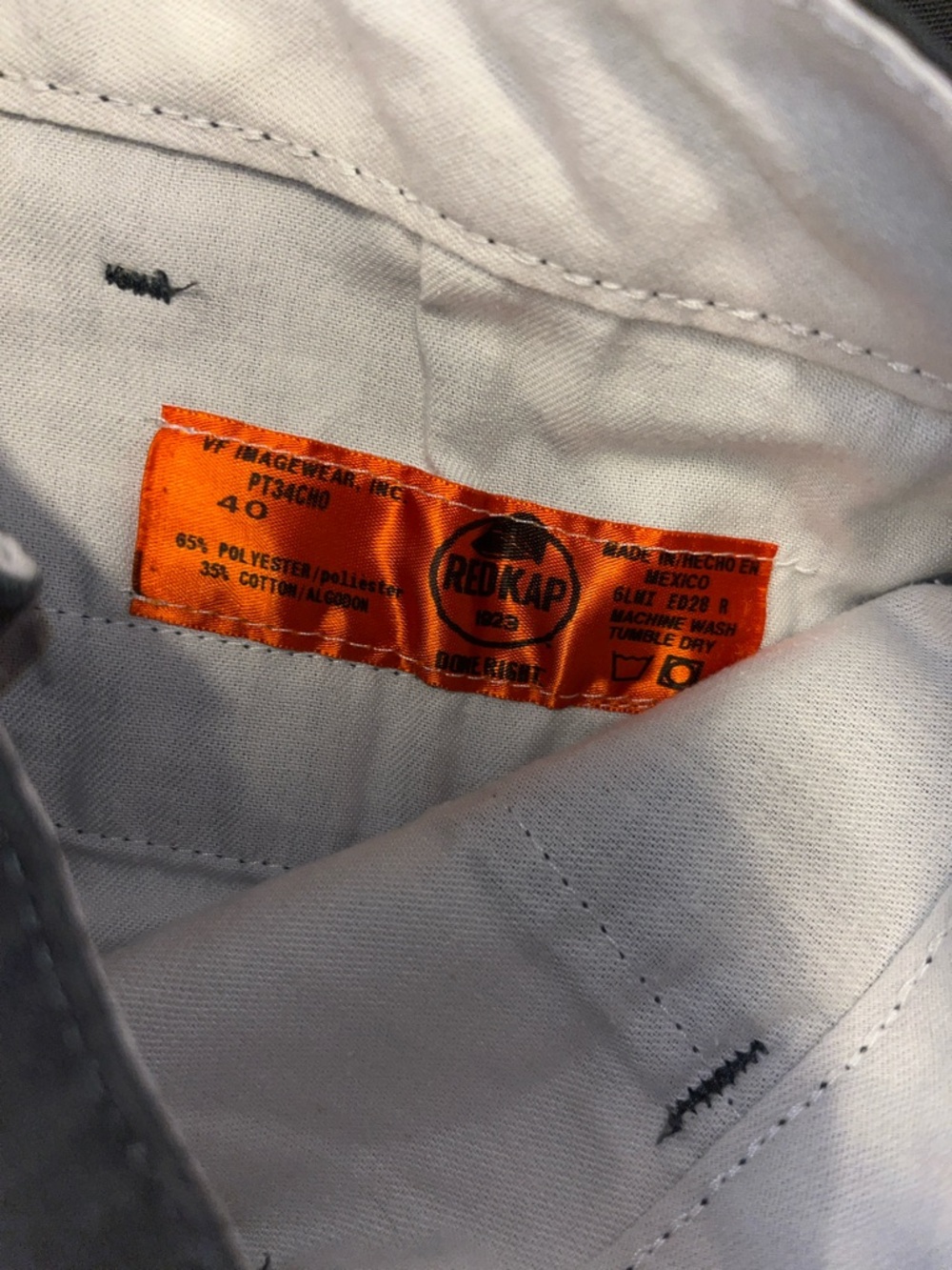 Red Kap Men’s gray Work Shorts - Picture 4 of 7